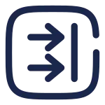 Recive Twice Square SVG Icon